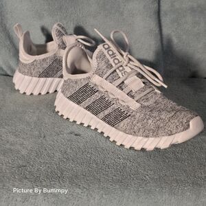 Adidas Kaptir Flow. These shoes feature a distinctive heathered knit Upper